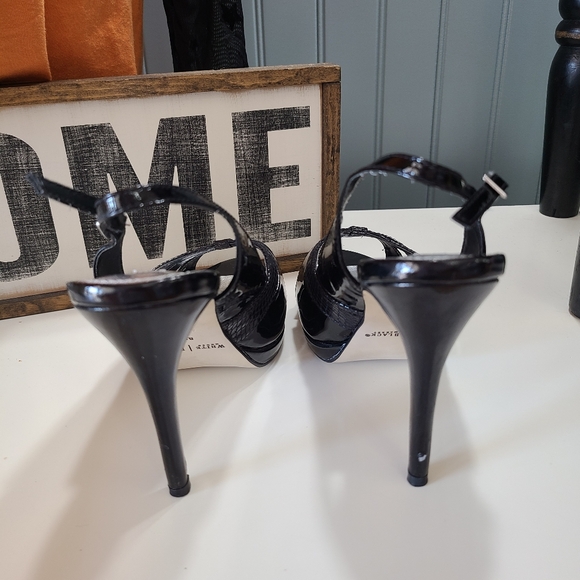 WHBM Vera Platform Slingback Heels Size 8.5 - Picture 4 of 11